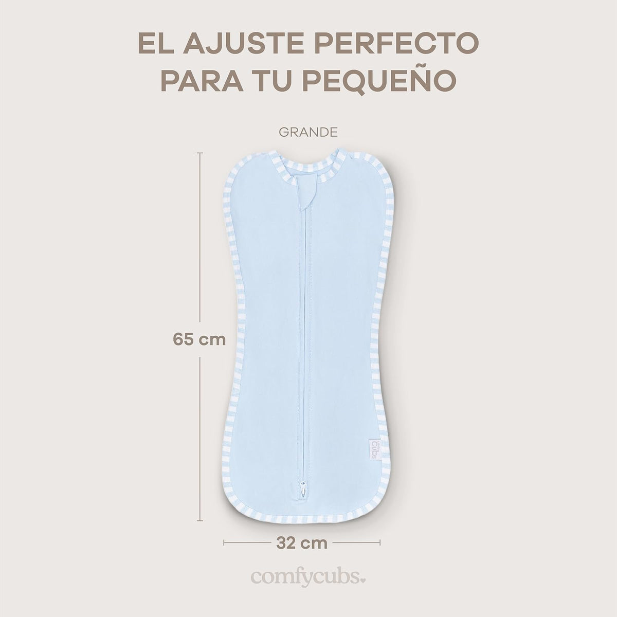 Manta Envolvente con Cierre Express 2‑pzas para Bebé
