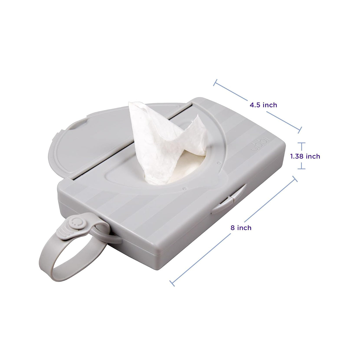 Ubbi Caja De Toallas Húmedas Portátil, Gris, Paquete de 1 Count