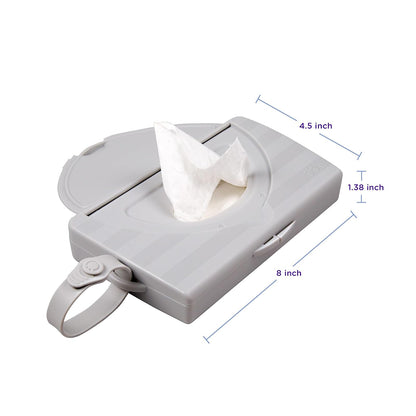 Ubbi Caja De Toallas Húmedas Portátil, Gris, Paquete de 1 Count