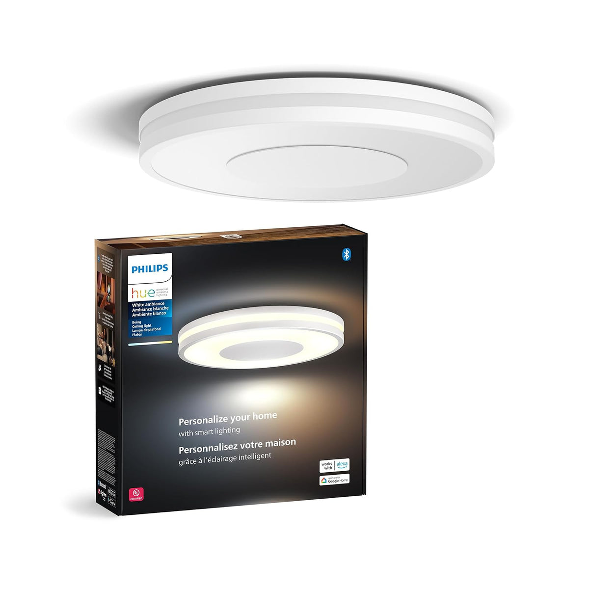 Philips Hue Luminario de Techo Inteligente Being Ceiling Philips blanco