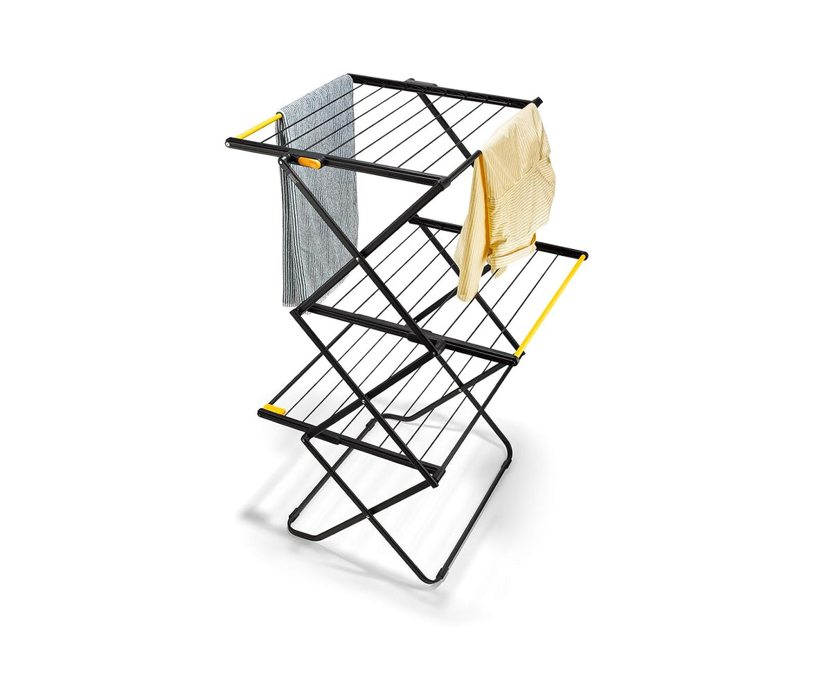 Joseph Joseph AirFrame - Tendedero de 3 Niveles, Capacidad de 50 pies, Interior/Exterior, Estable, Plegable, Almacenamiento Compacto