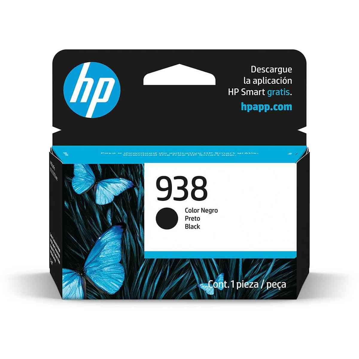 HP 938 Black Original Ink Cartridge Cartucho de Tinta