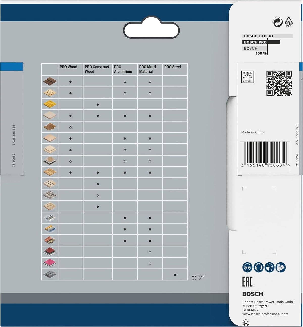 Bosch Disco sierra circular ø136x20mm | para Acero, Ø 136 mm, Professional Accesorios Sierras cortadoras en seco de mano sin cable