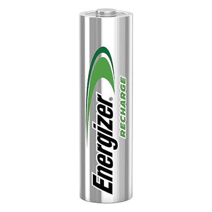 Energizer - Pilas Recargables AA Recharge Universal, 2000 mAh, Paquete de 4 | Tecnología NiMH, hasta 12 años de duración, ideales para dispositivos de uso frecuente y alto consumo energético.