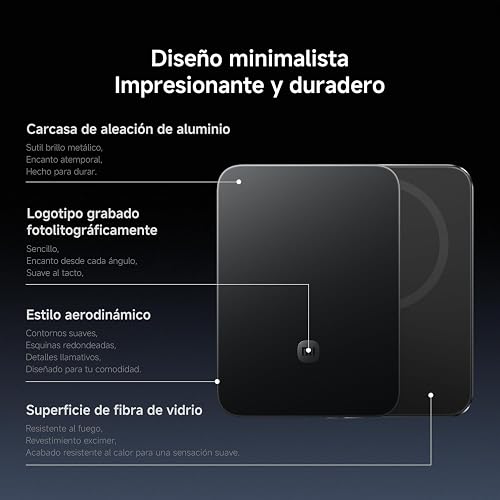XIAOMI Ultrathin Magnetic Power Bank 5000mAh 15W, 6mm, 98g, Grafito Negro | USB Tipo C, Compatible con MagSafe para iPhone, Ligera con Carga inalámbrica, Compatible con iPhone 17/16/15/14/13/12