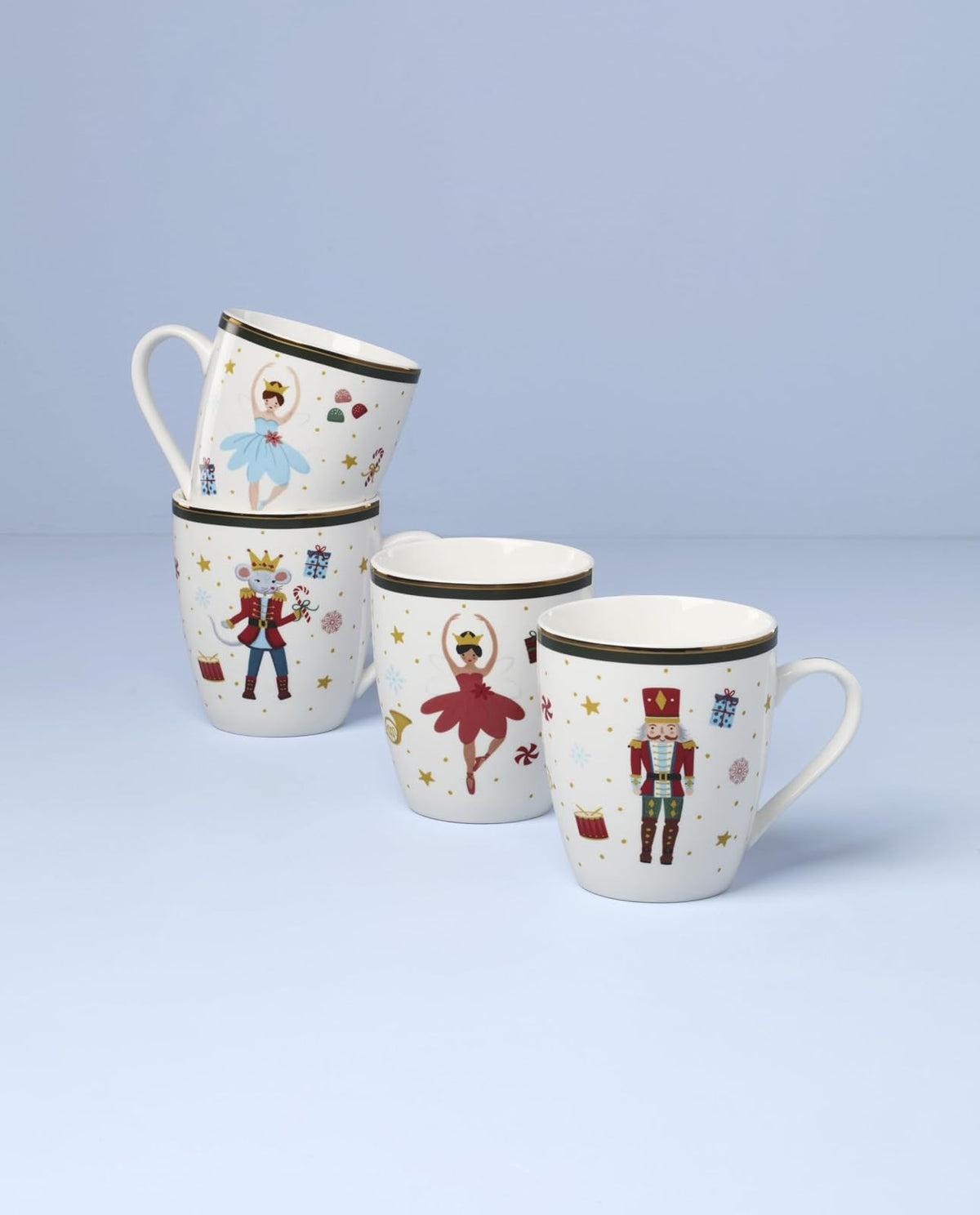 Lenox 897888 - Juego de 4 tazas de ballet para cascanueces
