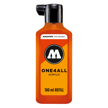 Molotow Marcador Acrílico 627HS, Punta de 15 mm - 180 ml - Naranja atrevido.
