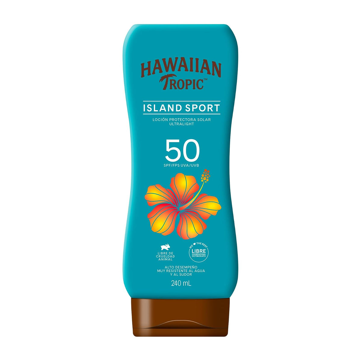 Hawaiian Tropic Island Sport Protector Solar 50 FPS Loción de 240ml
