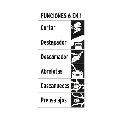Truper TIC-8, Tijera multiusos para cocina, 8", acero inoxidable