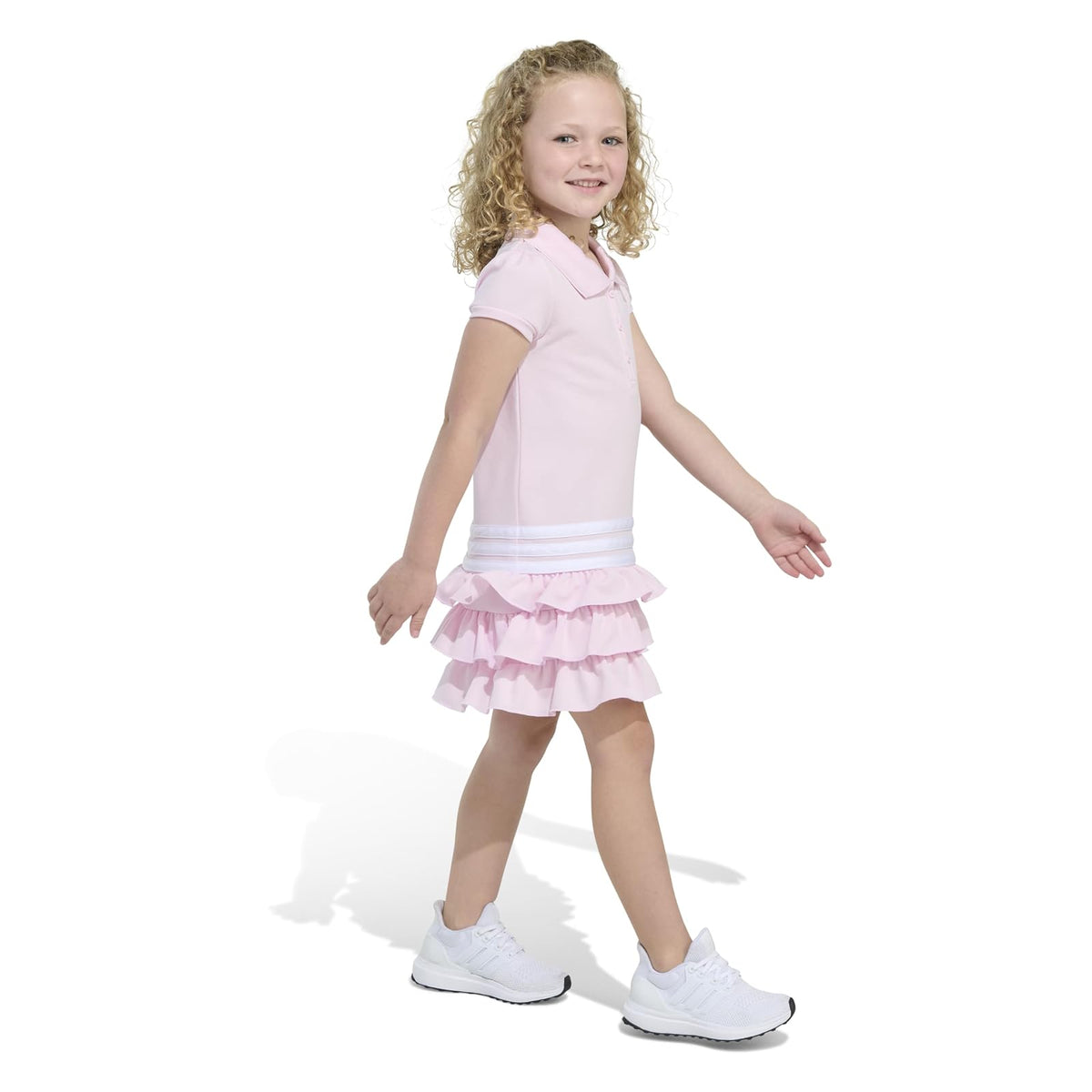 adidas Vestido Polo de Manga Corta para niña