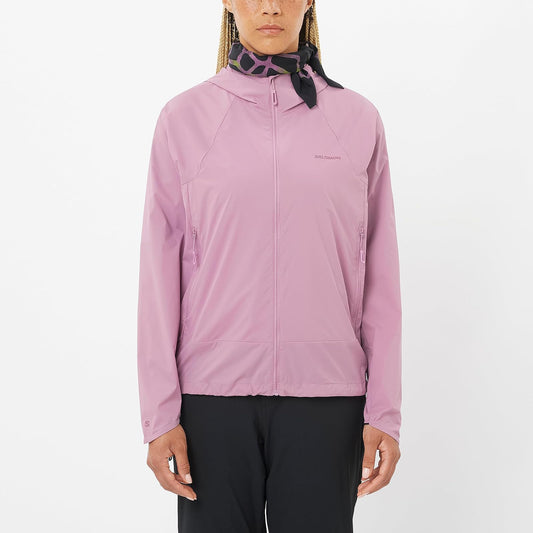 Salomon Outwind FZ, Chamarra de Hike para Mujer, Morado, Talla M