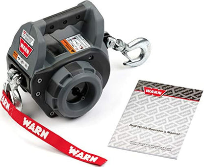 Warn 910500 Cabrestante portátil con Cable de 9 m: 227 kg, 750 Libras. Cuerda de Alambre de Capacidad