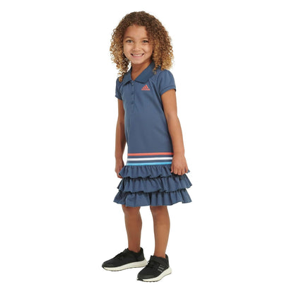 adidas Vestido Polo Deportivo de Manga Corta Vestido de Tenis para Niñas