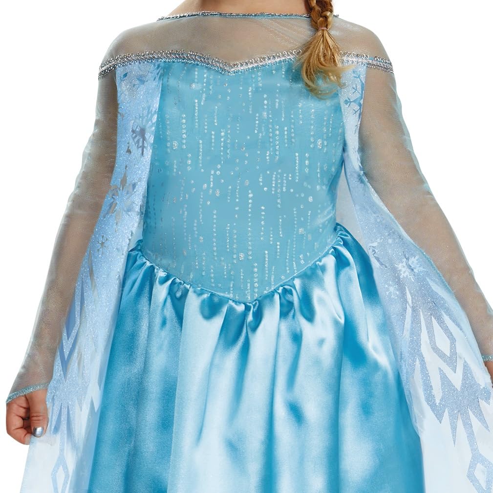 Disguise Disney Elsa Frozen - Disfraz para niña pequeña, 3T-4T, Azul