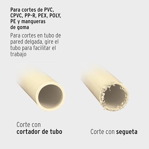 Truper COT-PVC, Cortador de tubo de PVC, hasta 1-5/8"