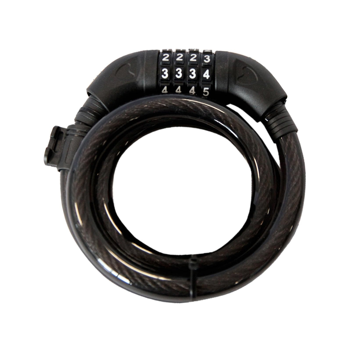 Benotto Candado Elite Cable Espiral y Combinacion 15mmX1200mm Negro/Cabezal Negro con Soporte