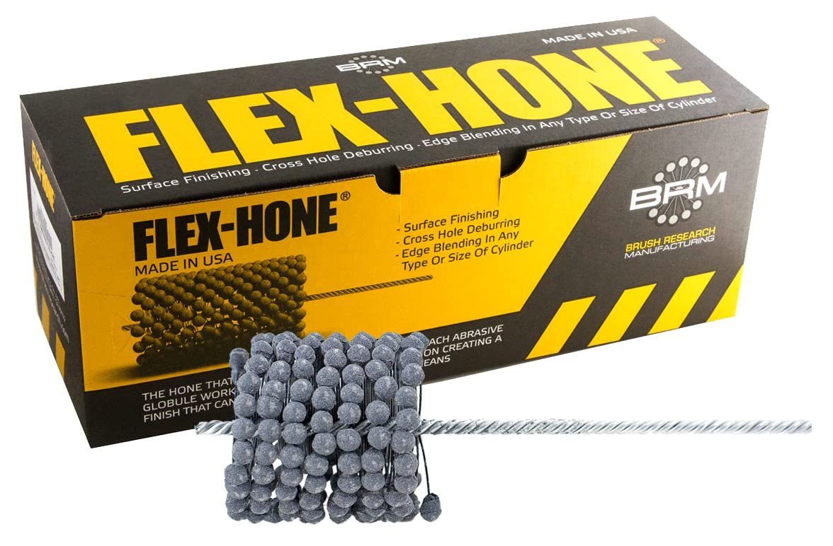 Brush Research GB41824 FLEX-HONE®, 105 mm de diámetro, grano 240, carburo de silicio, para acero suave, acero inoxidable y hierro fundido