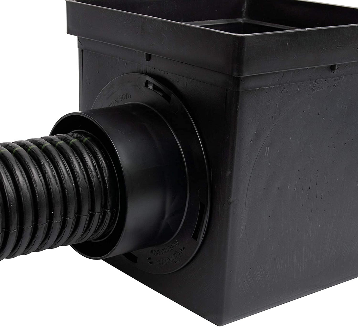 NDS Kit de Drenaje Cuadrado 9 pulgadas con Lavabo, 2 Adaptadores y Rejilla Negra