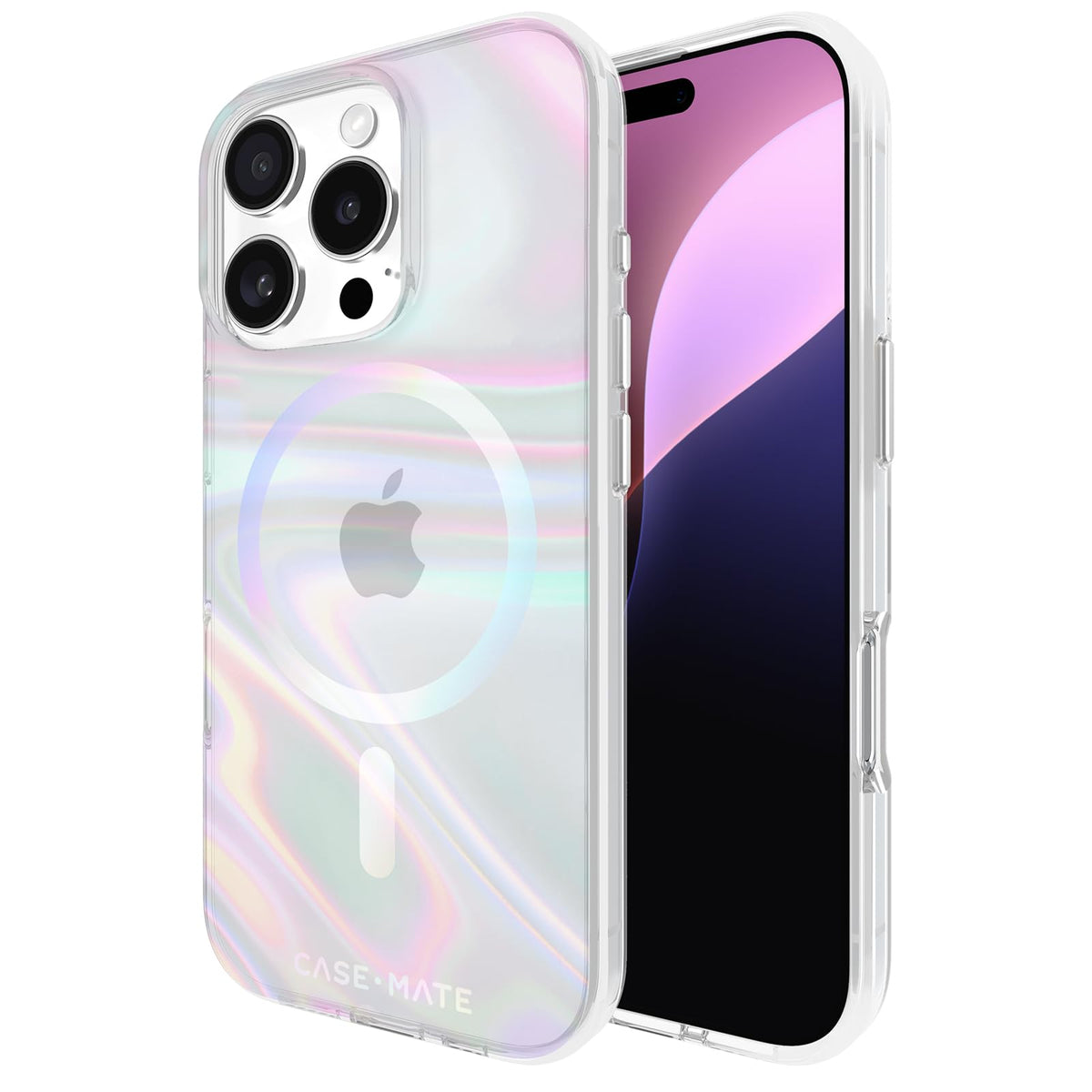 Case-Mate Funda Magnética para iPhone 16 Pro, Compatible con MagSafe - Soap Bubble - iPhone 16 Pro