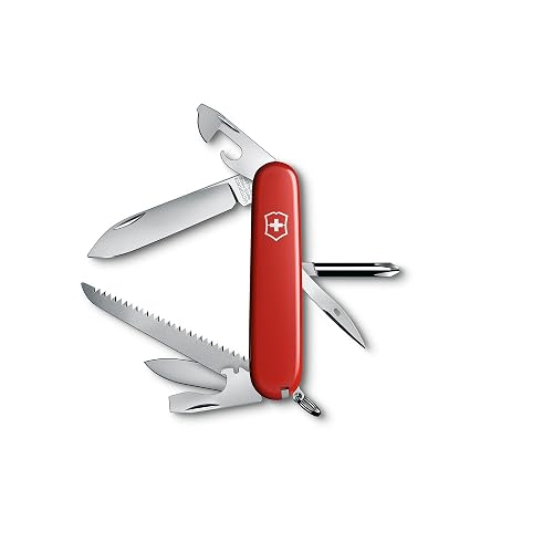 Victorinox Navaja Hiker, Roja, 13 Usos | Multiherramienta hecha para la sierra de madera al aire libre para senderismo y camping