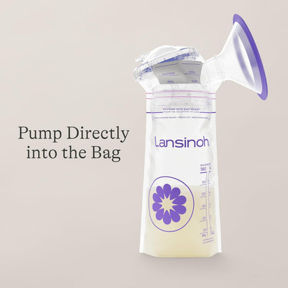 Lansinoh Bolsas De Almacenamiento De Leche Materna De. Guarda Y Conserva La Leche Materna Extraída., Blanco, 50 uds