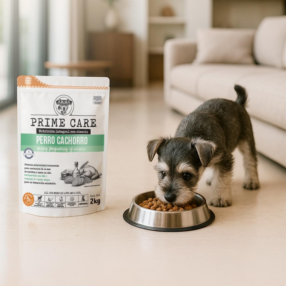 Prime Care Alimento para Perros Cachorros Razas Pequeñas y Mini 2 kg