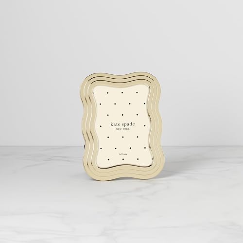 KATE SPADE Gold South Street - Marco ondulado (12,7 x 17,7 cm), color dorado