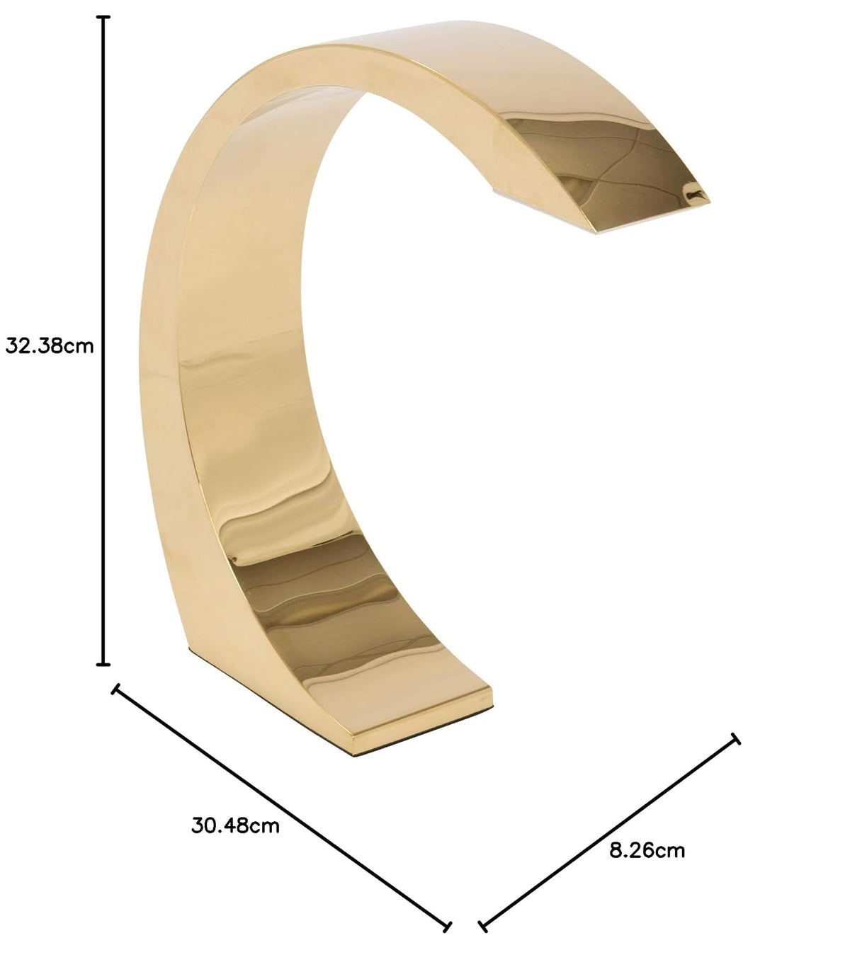 Lumisource LS-ELMNT AU LAMPARA Touch Oro, Color Oro, Pack of/Paquete de 1