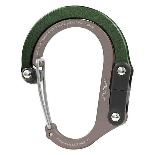 Gear Aid HEROCLIP (Small) Carabiner Gear Clip and Hook, for Hanging Bags, Purses, Lanterns, Strollers, Tools, Helmets, Water Bottles, and More