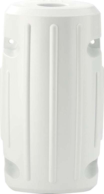 Attwood 93533-1 Softside Marine - Guardabarros Deslizante de 15 Pulgadas, Color Blanco