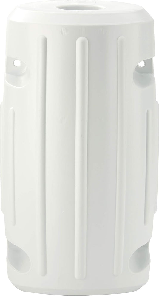 Attwood 93533-1 Softside Marine - Guardabarros Deslizante de 15 Pulgadas, Color Blanco