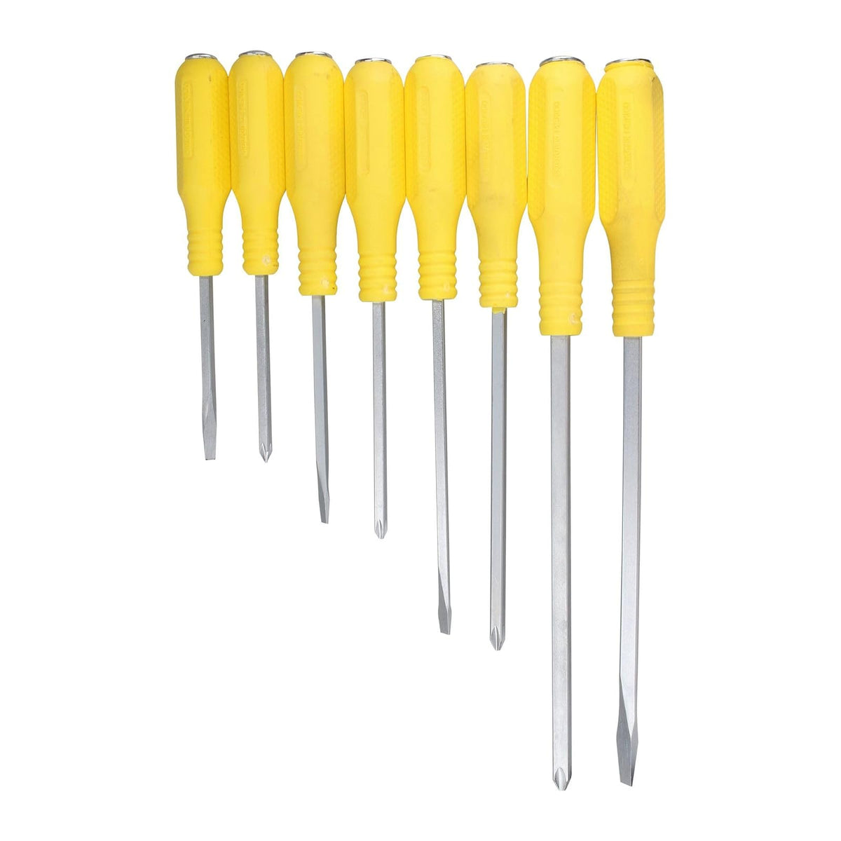 Surtek D400G Juego de 8 Piezas Destornilladores de Golpe, color amarillo