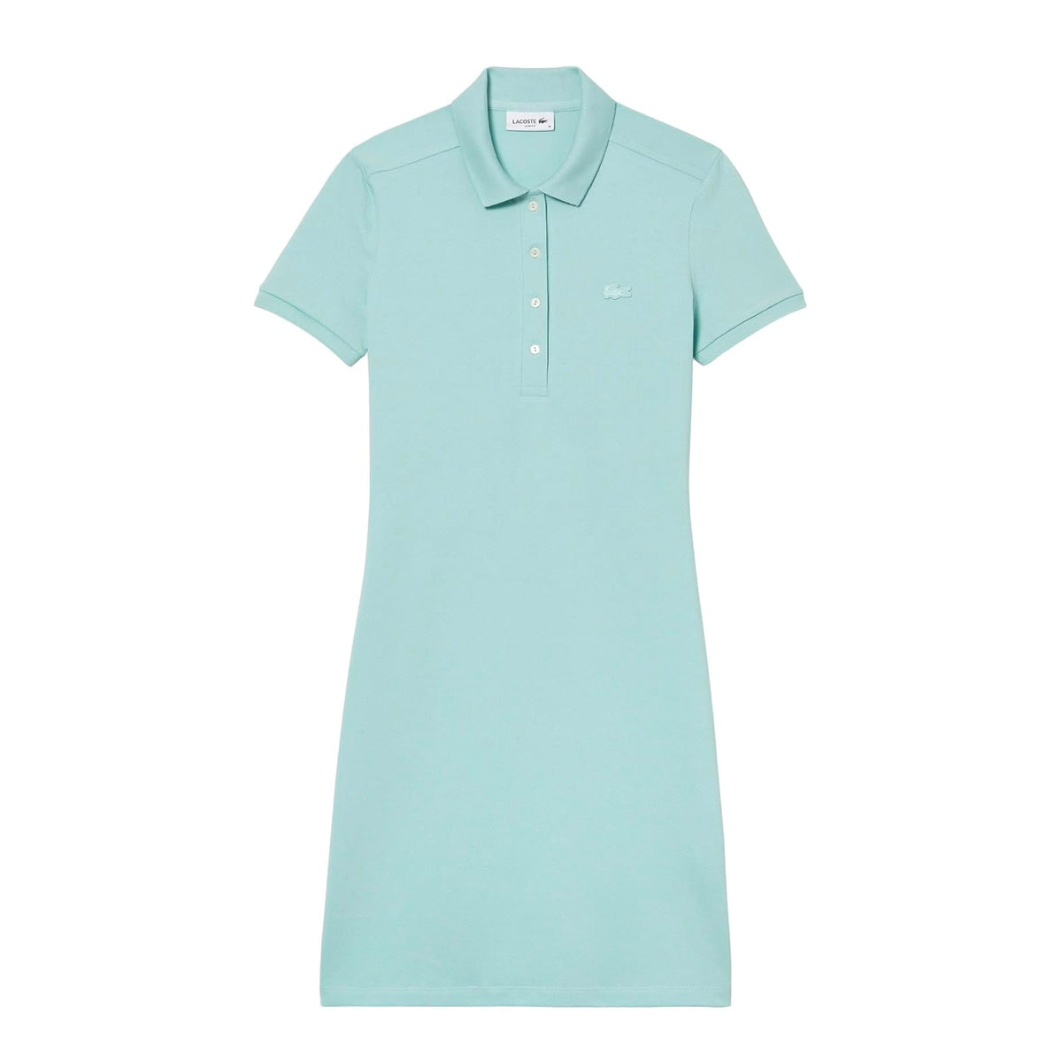Lacoste Slim Fit Stretch Mini Piqué Polo Dress Vestido Informal Mujer