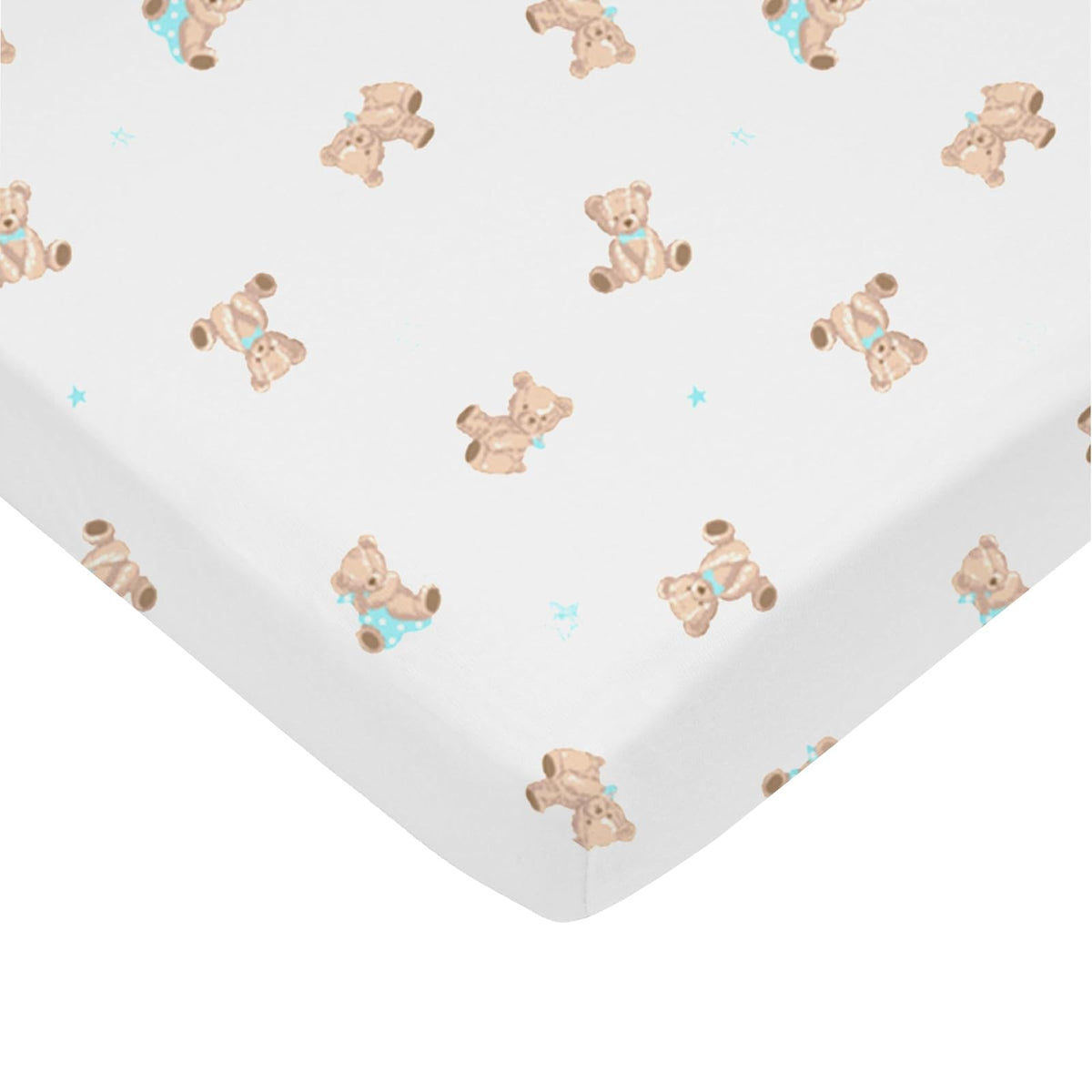 American Baby Company Sábana Ajustable de Algodón para Mini Cuna - Marrón - Mini-Crib Sheet