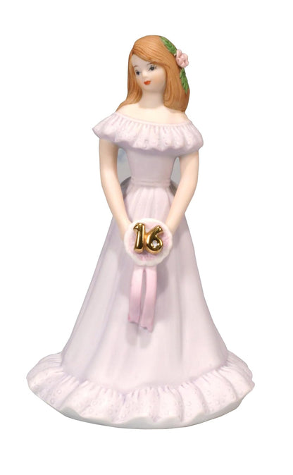 Enesco E9540 Growing up Girls from Brunette Age 16 Figurine 6.5 IN