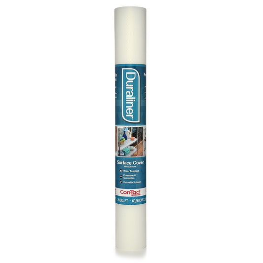 Con-Tact Marca Duraliner Estante de Vinilo y Revestimiento para cajones no Adhesivo, Acanalado, Diamante Transparente, 24x10, 1, 1