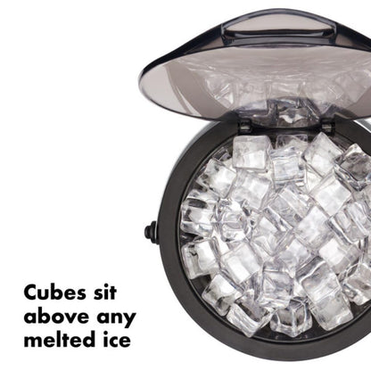 OXO Unisex SteeL Ice Bucket and Tongs Set Stainless Barware