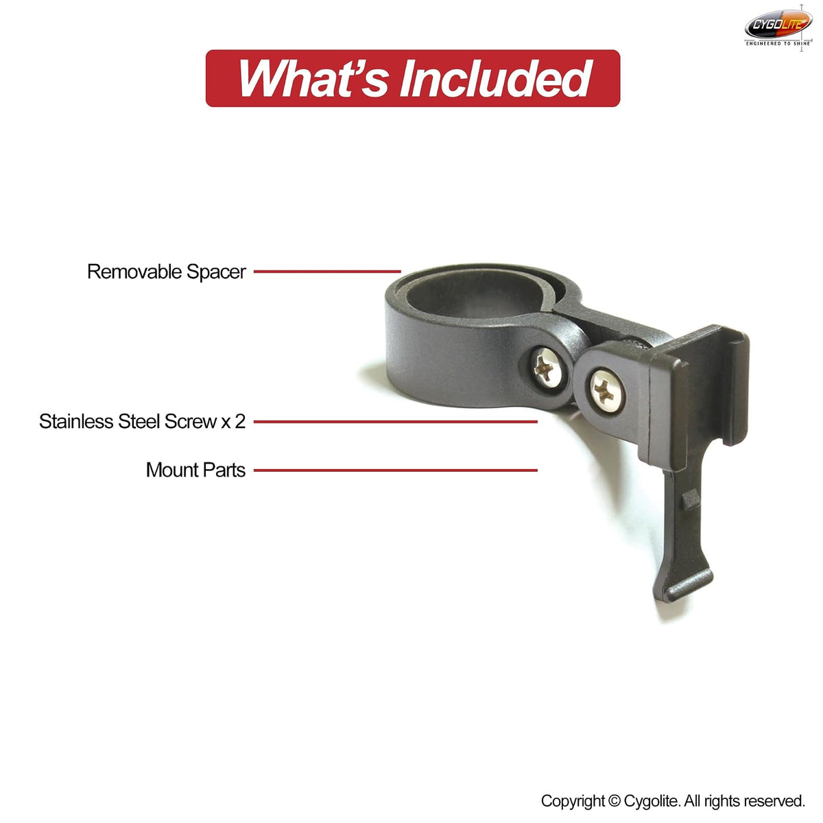 Cygolite Soporte para tija de sillín Hotshot