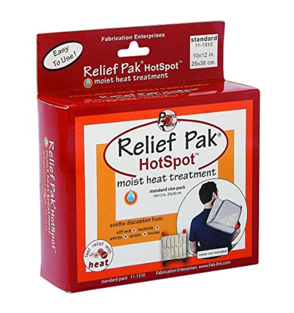 Relief Pak -11-1310 Paquete de Calor Húmedo para Aliviar Dolores, Tamaño Estándar: 10 x 12 Pulgadas
