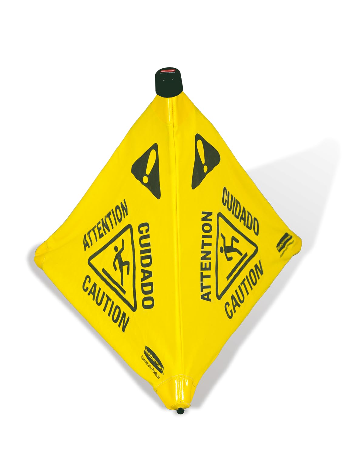 Rubbermaid Commercial Cono de Seguridad Plegable Piso Mojado, Pequeño, Amarillo - Conos desplegables