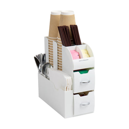 Mind Reader Organizador de Condimentos para Café - Blanco 100Piezas