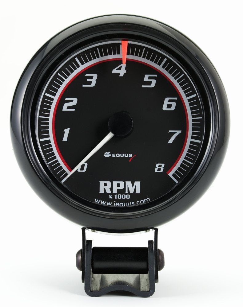 Equus Mini Tacómetro 6086, 2.5 in, Negro