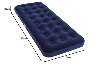 Colchón Inflable Individual Jr Twin 1.85 m x 76 cm x 22 cm Bestway para interior y exterior soporta 150 kg