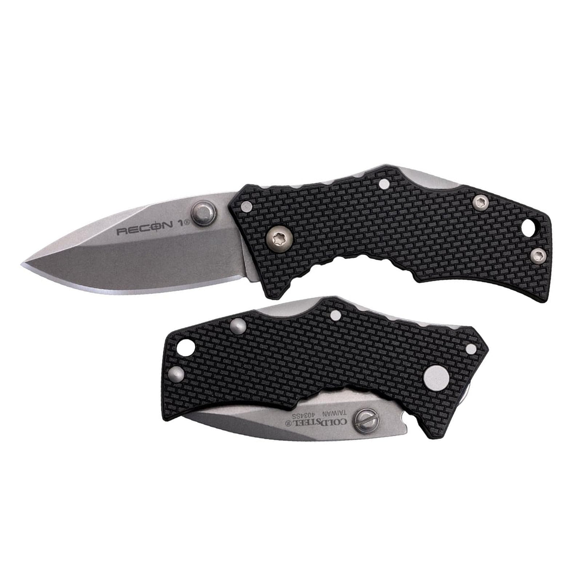Cold Steel Recon 1 Series Cuchillo táctico Plegable con Bloqueo de Tres anuncios y Clip de Bolsillo, Fabricado con Acero CPM-S35VN de Alta Calidad
