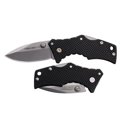 Cold Steel Recon 1 Series Cuchillo táctico Plegable con Bloqueo de Tres anuncios y Clip de Bolsillo, Fabricado con Acero CPM-S35VN de Alta Calidad