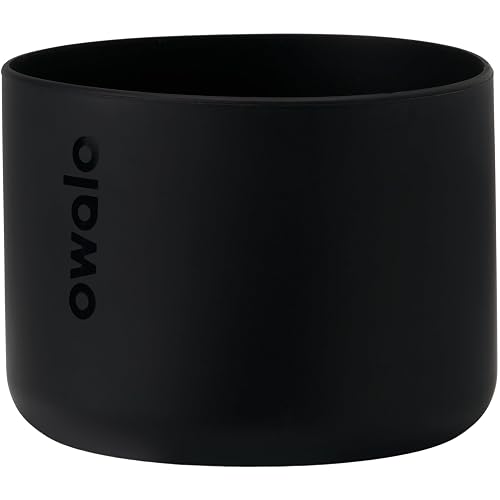 Owala - Bote de Silicona para Botella de Agua, Funda Protectora Antideslizante para Botella de Agua, Protege Botellas de Agua de Acero Inoxidable, 40 onzas, Color Negro
