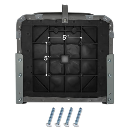 ERGOSEAT - Asientos de barco con respaldo bajo, asiento plegable para barco de pesca con respaldo, silla de barco, asiento de barco de bajo marino Jon, asiento de canoa, 1 paquete, gris oscuro