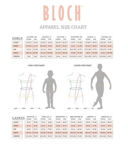 Bloch Dance Faire microlux - Maillot sin Mangas para Mujer