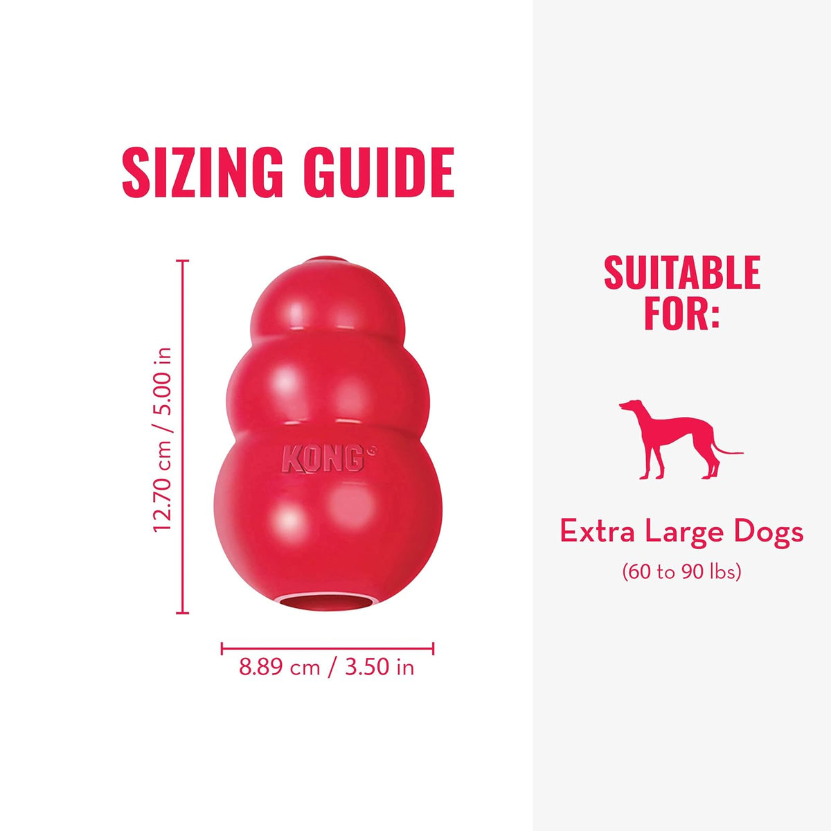 Kong Classic Dog Toy, X-Large, Red