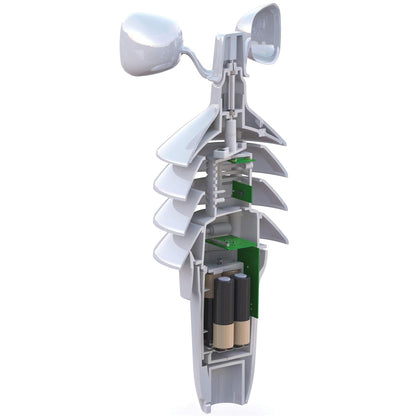 AcuRite Notos 3N1TXC (3 en 1) Sensor meteorológico inalámbrico con velocidad del viento, temperatura y humedad